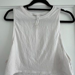 Lululemon All Yours White Tank top, size 8